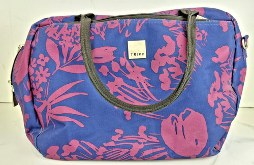 Tripp purple floral holdall - purple,